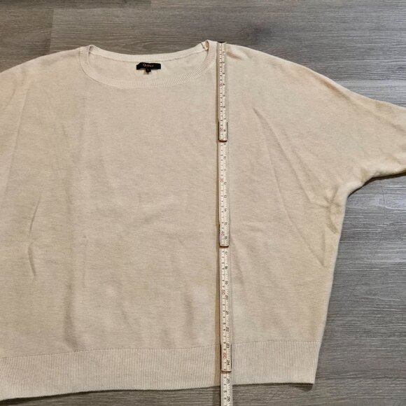 Quince Cotton Cashmere Sweater Lot Of 2 Womens Sz Large Link Stitch Dolman EUC - Picture 5 of 12